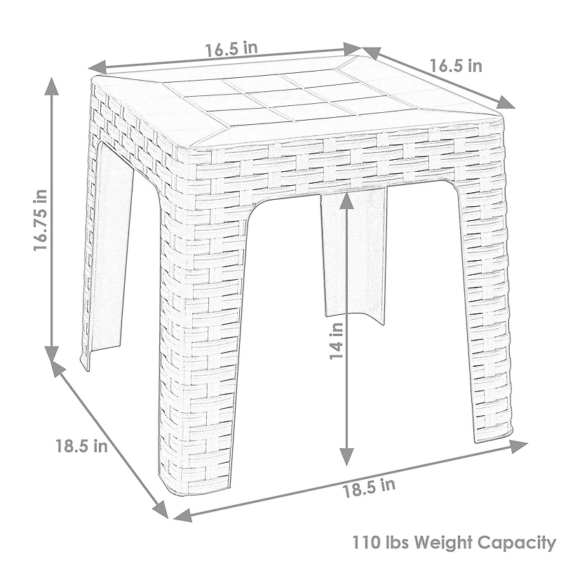 4-pc. Weather Resistant Side Table