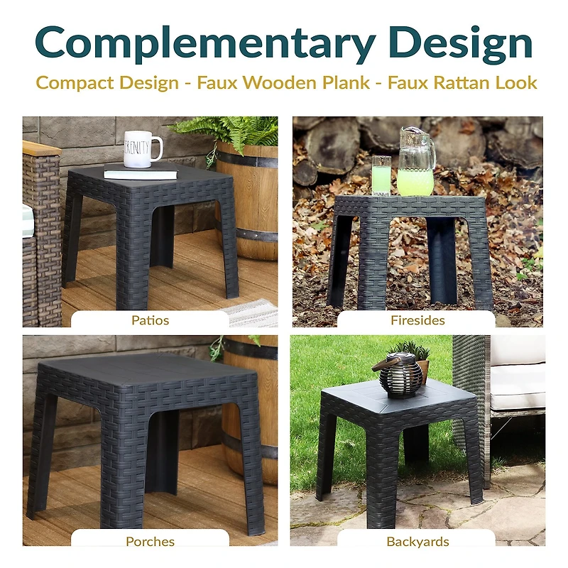4-pc. Weather Resistant Side Table