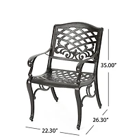 Hallandale 5-pc. Circle Dining Set