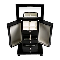 Mele and Co Layla Java-Finish Jewelry Box