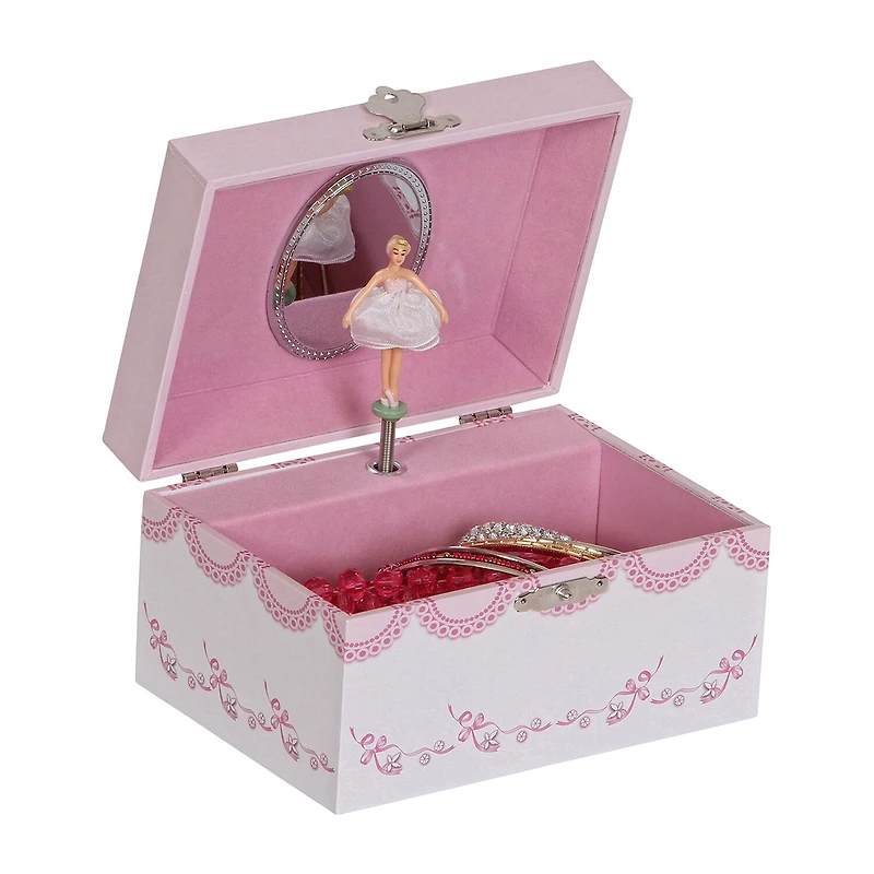 Mele and Co Clarice Musical Ballerina Pink Jewelry Box