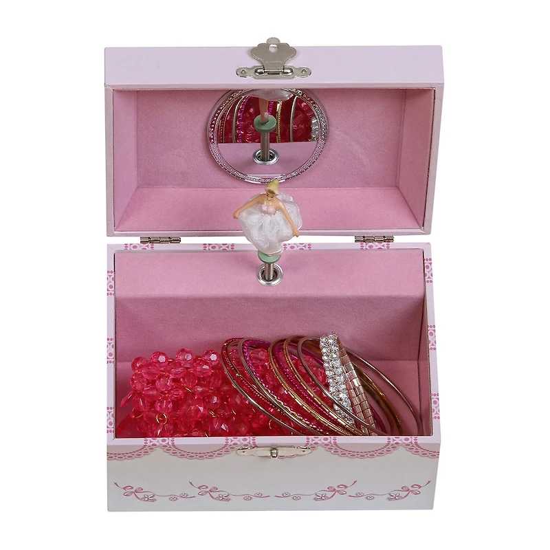Mele and Co Clarice Musical Ballerina Pink Jewelry Box
