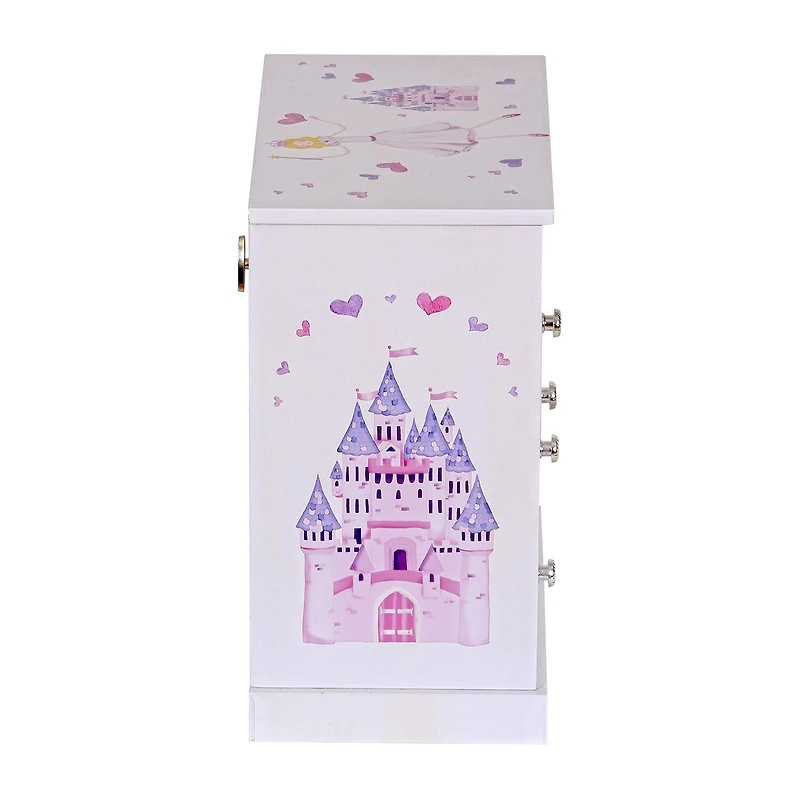 Mele and Co Adalyn Musical Ballerina Pink & White Jewelry Box