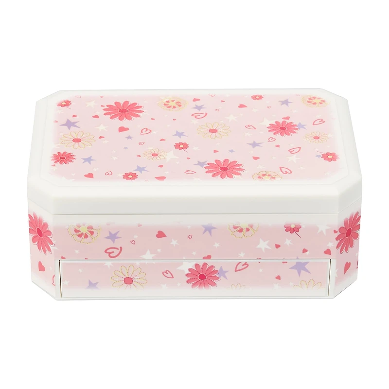 Mele and Co Hayley Floral Musical Ballerina Pink Jewelry Box