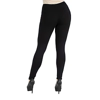 24seven Comfort Apparel Womens Mid Rise Full Length Leggings