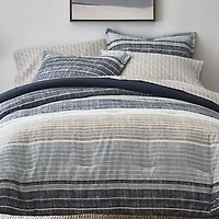 Home Expressions Mercer Stripes Complete Bedding Set With Sheets