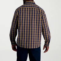 Haggar Mens Long Sleeve Regular Fit Big and Tall Button-Down Shirt