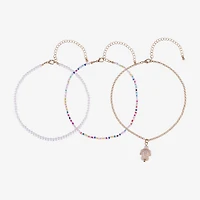 Arizona Gold Tone Turtle Womens 3-pc. Necklace Set