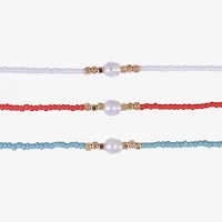 Arizona Gold Tone Womens 3-pc. Necklace Set