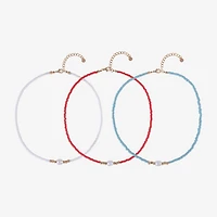 Arizona Gold Tone Womens 3-pc. Necklace Set