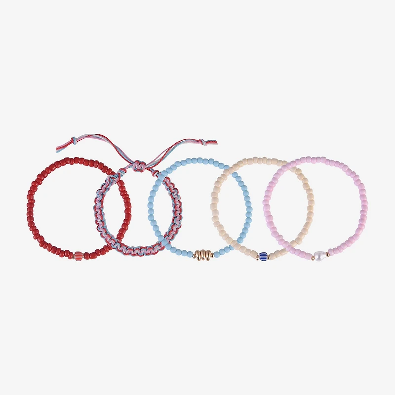 Arizona Gold Tone Womens 5-pc. Bracelet Set