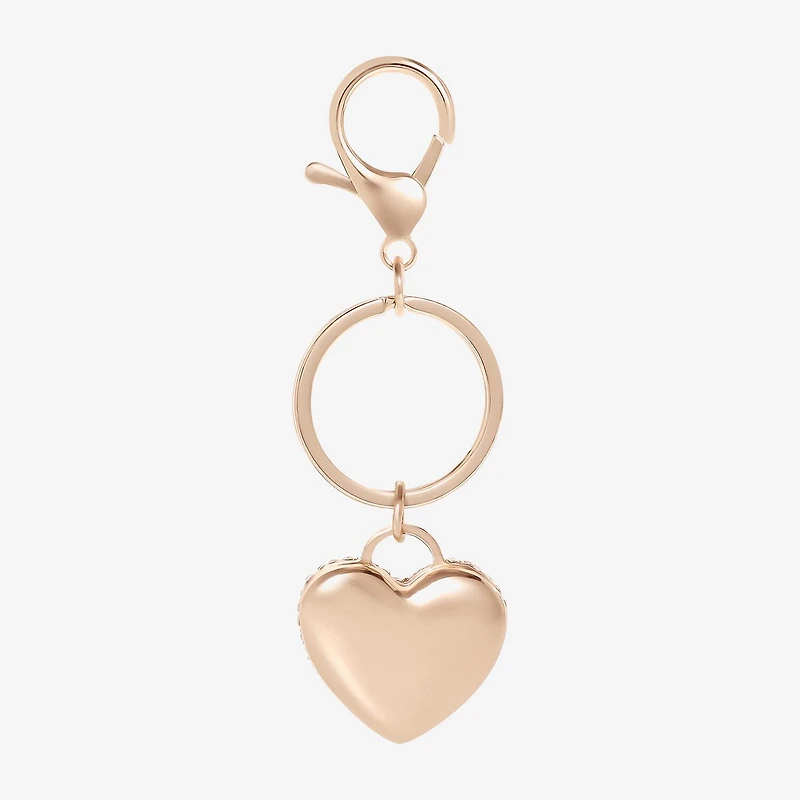 Juicy By Juicy Couture Gold Tone Pave Heart Key Chain