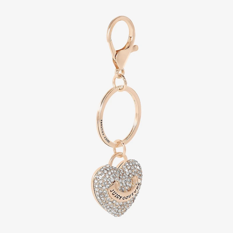 Juicy By Juicy Couture Gold Tone Pave Heart Key Chain