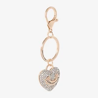 Juicy By Juicy Couture Gold Tone Pave Heart Key Chain