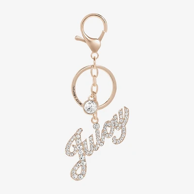 Juicy By Juicy Couture Gold Tone Script Key Chain