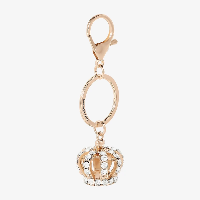 Juicy By Juicy Couture Gold Tone Crown Key Chain