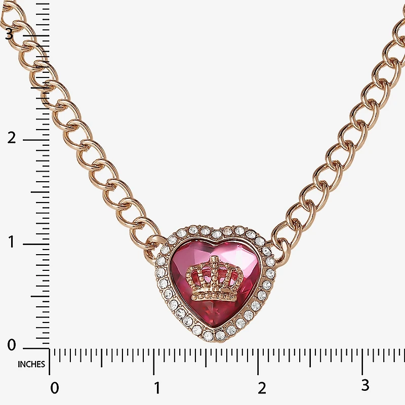 Juicy By Juicy Couture Gold Tone Halo Womens 16 Inch Collar Necklace