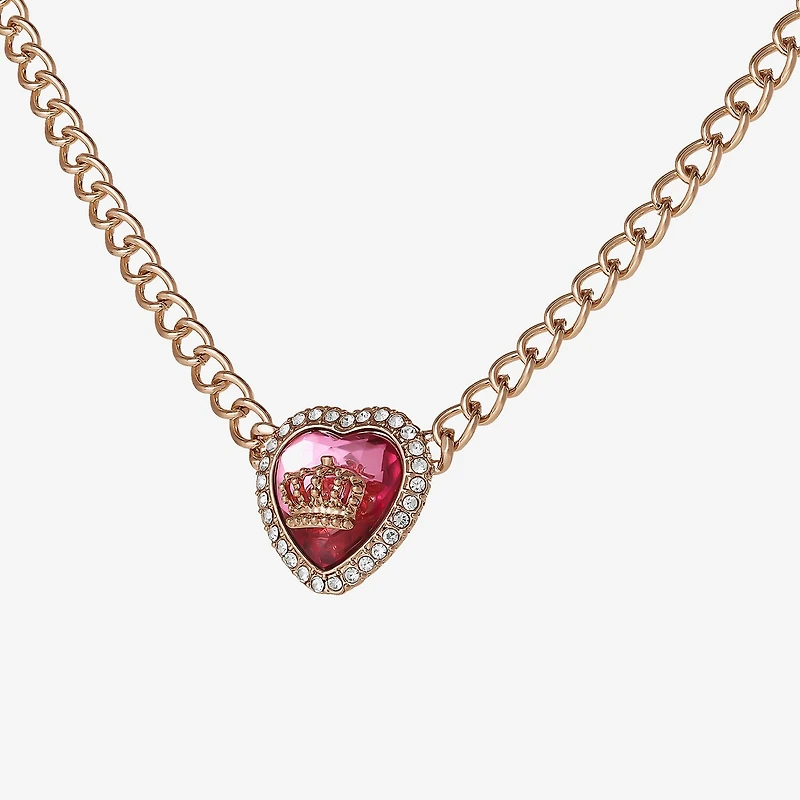Juicy By Juicy Couture Gold Tone Halo Womens 16 Inch Collar Necklace