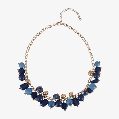 Mixit Gold Tone Womens 16 Inch Beaded Necklace