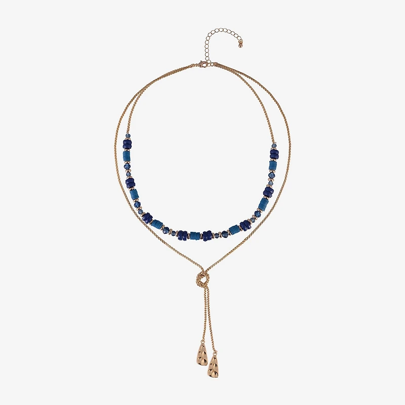 Mixit Gold Tone Bolo Womens 18 Inch Y Necklace