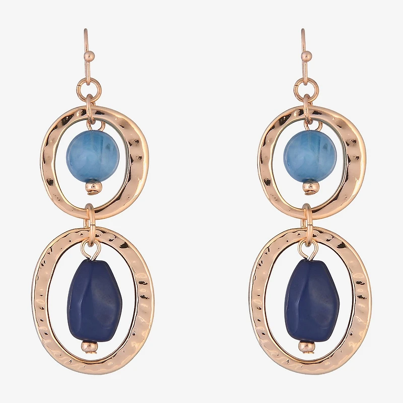 Mixit Gold Tone Womens Drop Earrings
