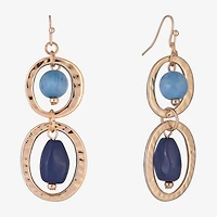 Mixit Gold Tone Womens Drop Earrings
