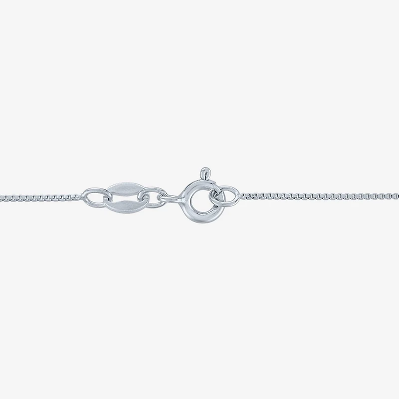 Diamond Accent G-H / Si2-I1 Womens Lab Grown White 10K Gold 18 Inch Pendant Necklace