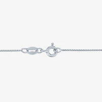 Diamond Accent G-H / Si2-I1 Womens Lab Grown White 10K Gold 18 Inch Pendant Necklace