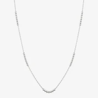 Made in Italy Womens Sterling Silver 18 Inch Cable Chain Necklace