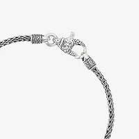 Bali Inspired Womens Genuine Multi Color Abalone Sterling Silver Butterfly Charm Bracelet