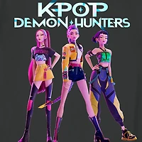 Little & Big Kid Girls Crew Neck Short Sleeve Regular Fit KPOP Demon Hunters Graphic T-Shirt