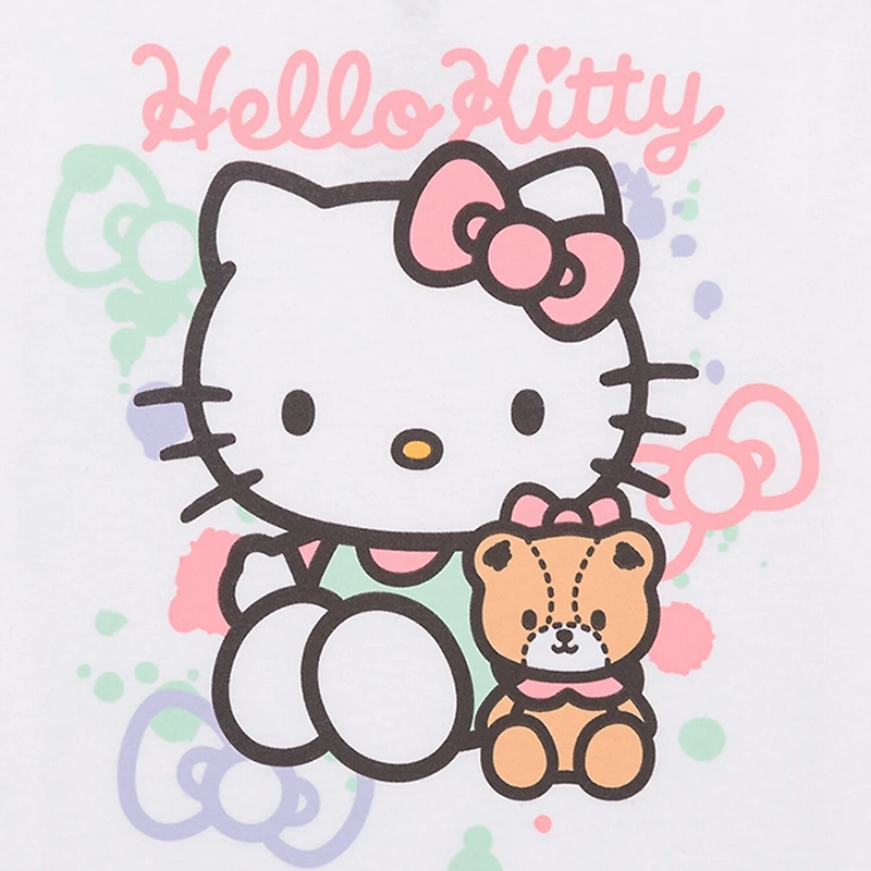 Little & Big Kid Girls Crew Neck Short Sleeve Regular Fit Hello Kitty Graphic T-Shirt