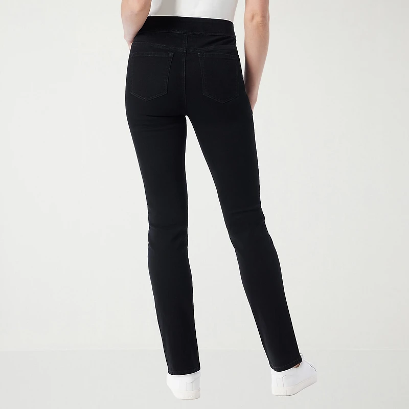 Gloria Vanderbilt Amanda Womens High Rise Stretch Fabric Slim Fit Jean