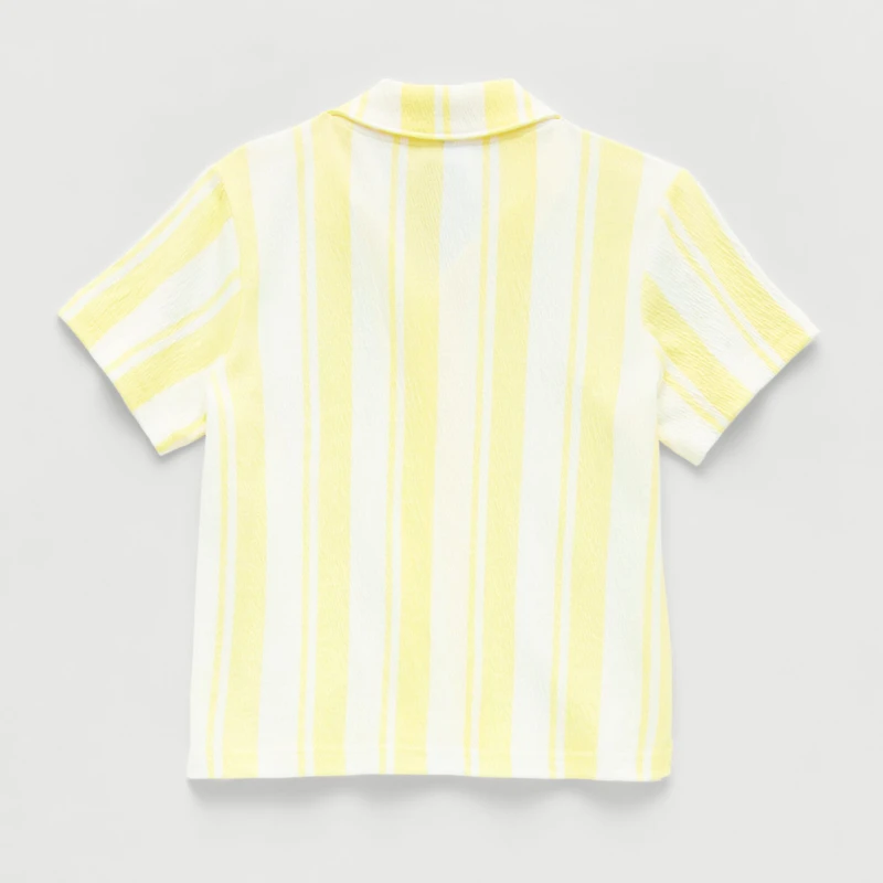 Okie Dokie Toddler & Little Boys Short Sleeve Knit Regular Fit Button-Down Shirt