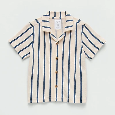 Okie Dokie Toddler & Little Boys Short Sleeve Knit Regular Fit Button-Down Shirt
