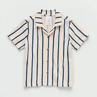 Okie Dokie Toddler & Little Boys Short Sleeve Knit Regular Fit Button-Down Shirt