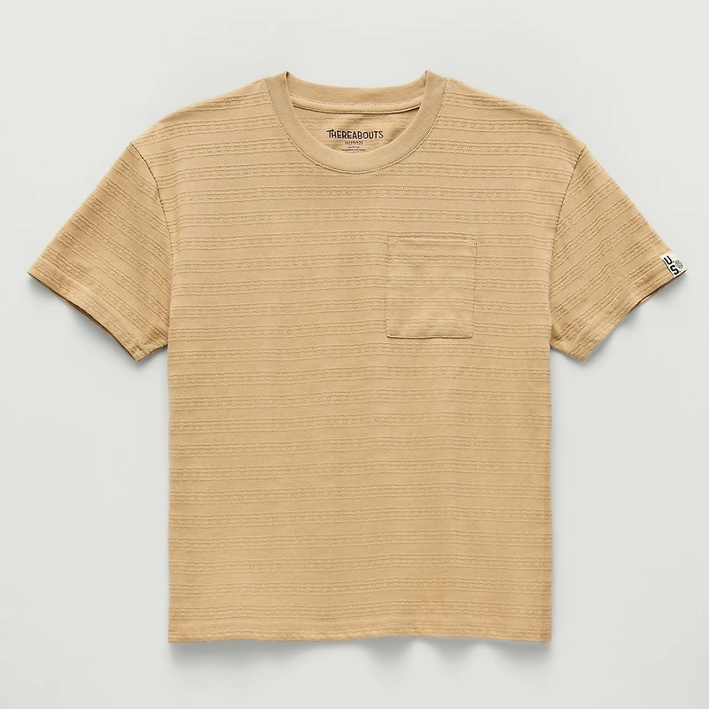 Thereabouts Oversized Little & Big Kid Boys Crew Neck Short Sleeve T-Shirt