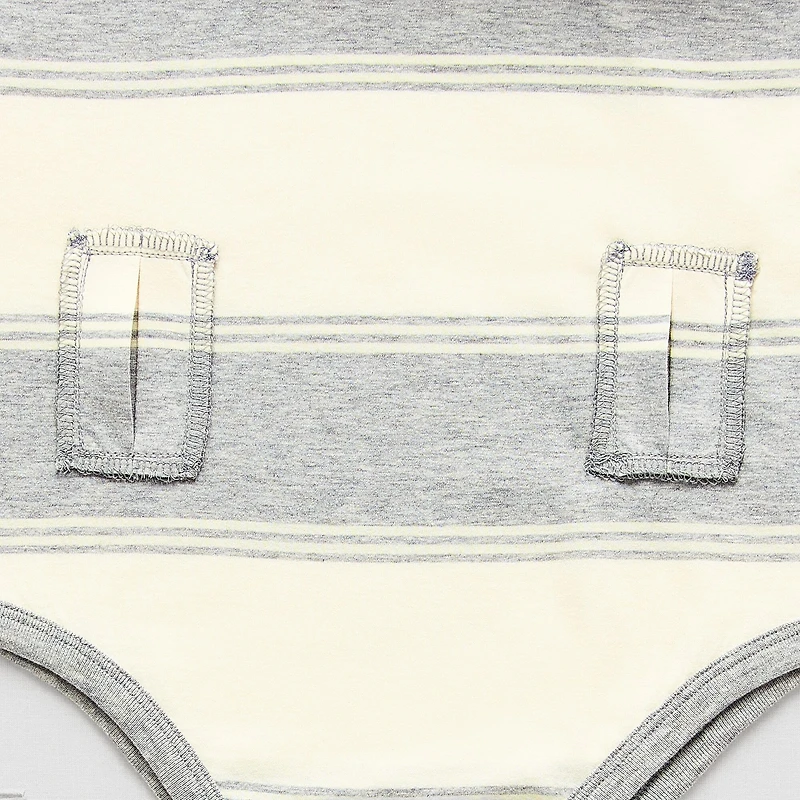 Thereabouts Little & Big Kid Boys Easy-on + Easy-off Adaptive Crew Neck Short Sleeve Bodysuit