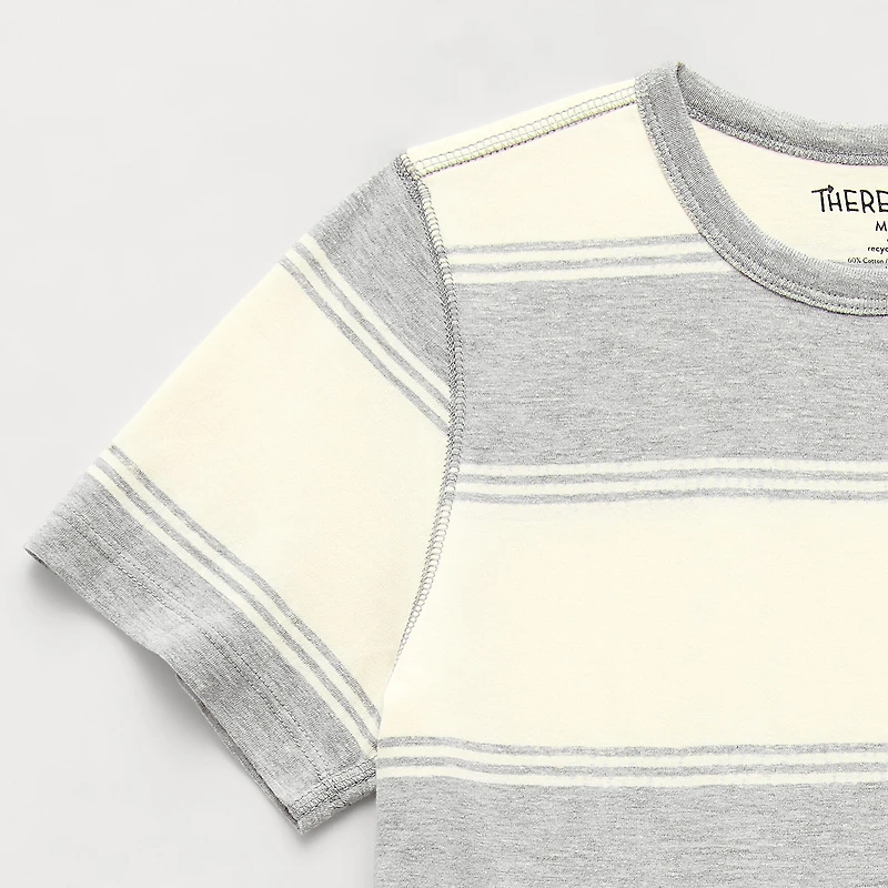 Thereabouts Little & Big Kid Boys Easy-on + Easy-off Adaptive Crew Neck Short Sleeve Bodysuit