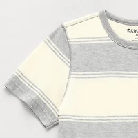 Thereabouts Little & Big Kid Boys Easy-on + Easy-off Adaptive Crew Neck Short Sleeve Bodysuit