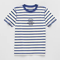 Thereabouts Little & Big Kid Boys Easy-on + Easy-off Sensory Friendly Crew Neck Short Sleeve Adaptive Regular Fit Graphic T-Shirt