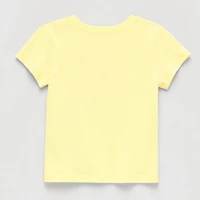Okie Dokie Toddler & Little Girls Round Neck Short Sleeve Regular Fit Graphic T-Shirt