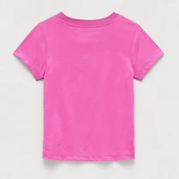 Okie Dokie Toddler Girls Round Neck Short Sleeve Adaptive Regular Fit Graphic T-Shirt