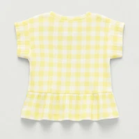 Okie Dokie Toddler & Little Girls Round Neck Short Sleeve Peplum Top