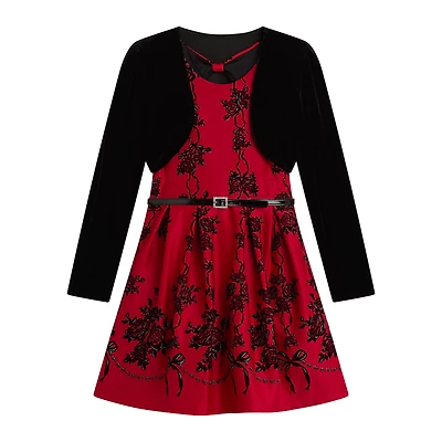 Knit Works Big Kid Girls Floral 2-pc. Dress Set