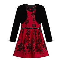 Knit Works Big Kid Girls Floral 2-pc. Dress Set