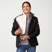 Free Country Womens Hooded Water Resistant Wind Heavyweight System Jacket