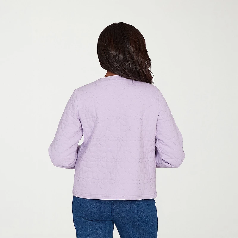 Alfred Dunner Hilton Head Womens Lightweight Quilted Jacket