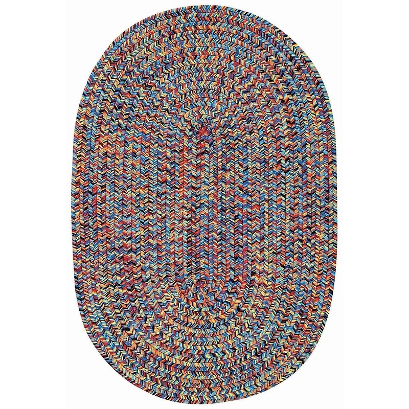 Capel Inc. Sea Pottery Concentric Braided Oval Rugs