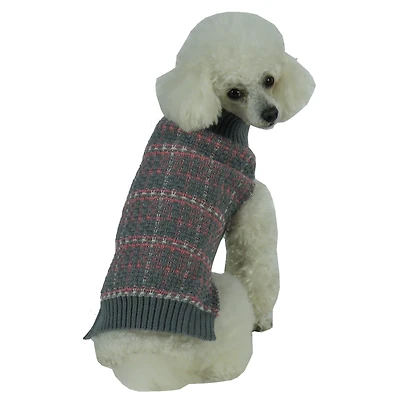The Pet Life Vintage Symphony Static Fashion Knitted Dog Sweater